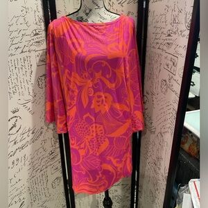 Vibrant Pink and Orange Women's dress